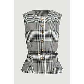 Karen Millen Tailored Check Belted Peplum Jacket (Women's)