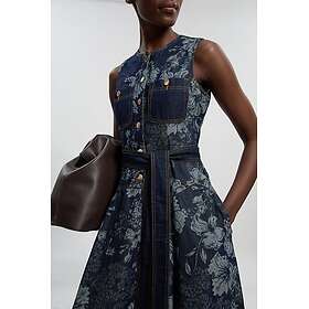 Karen Millen Petite Jacquard Full Skirted Midi Dress