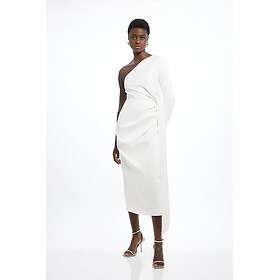 Karen Millen Drape One Shoulder Midi Dress