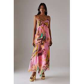 Warehouse Wsmaxi Asymmetric Double Layer Bandeau Maxi Dress