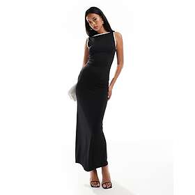 Asos DESIGN Contrast Binding Maxi Dress With Cut Out