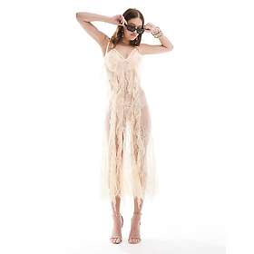 Miss Selfridge Sheer Lace Ruffle Cami Maxi Dress