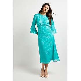 Wallis Wn9000 Burn Out Ruffle Sleeve Midi Dress