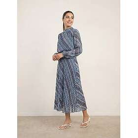 Blue Vanilla Bvcharlotte High Neck Bubble Print Midi Dress