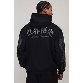 boohooMAN Oversized Dragon Graphic Puff Print Hoodie (Men's)