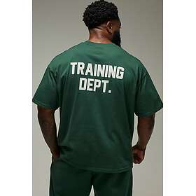 boohooMAN Training Dept Oversized T-shirt Green (Men's)