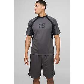 boohooMAN Regular Varsity Mesh T-shirt