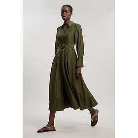 Karen Millen Kmd001 Organdie Woven Midi Shirt Dress