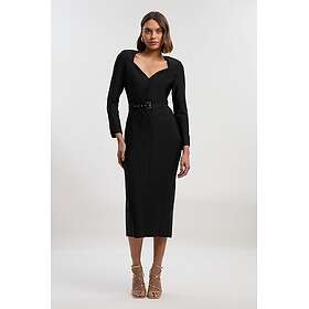Karen Millen Figure Form Bandage Belted Midi Dress