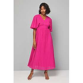 Wallis Ws Pleated Cape Sleeve Midi Dress