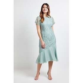 Wallis Ws Lace Asymmetric Midi Dress