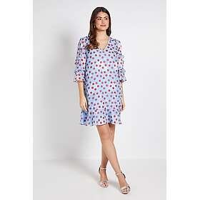 Wallis Wmsr300 Polka Dot Ruffle Shift Dress