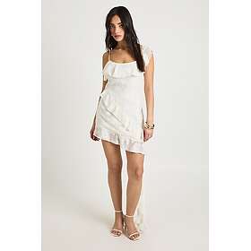 Boohoo Slip Floral Burnout Ruffle Detail Dress