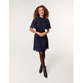 Blue Vanilla Bvpolka Tie Back Midi Dress