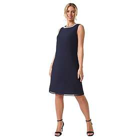Roman Petite Neck Trim Shift Dress