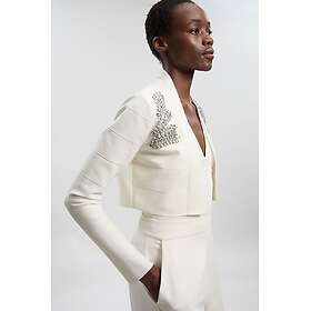 Karen Millen Figure Form Bandage Embellished Crop Knit Jacket (Women's)
