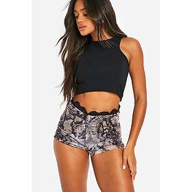 Boohoo Mesh Ruched Booty Short (Women's)