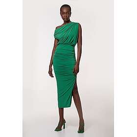 Karen Millen Jersey Crepe Asymmetric Neckline Maxi Dress