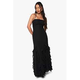 Boohoo Ruffle Halterneck Maxi Dress