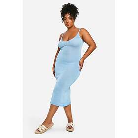 Boohoo Plus Glitter Knitted Backless Midaxi Dress