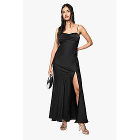Boohoo Sweetheart Neck Satin Maxi Dress