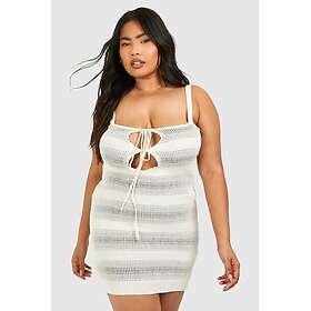 Boohoo Tie Front Plus Mini Dress