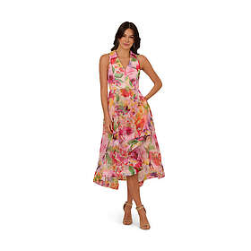 Adrianna Papell Floral Organza High-Low Dress