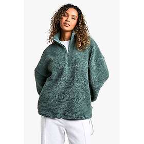 Boohoo Sweatshirt Half Zip Oversized (Women's)