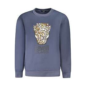 Cavalli Class Leopard Print Crew Neck Sweatshirt (Women's)