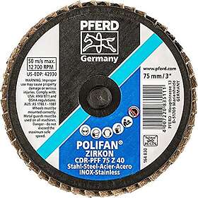 Pferd Polifan Disque à Lamelles 75mm Grain 40 10-pack 47202101