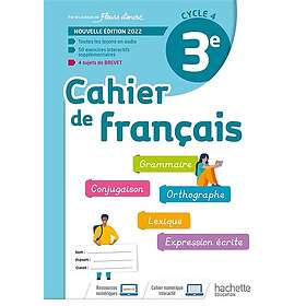 Cahier de français 3e, cycle 4 cahier d'activités Ed. 2022 (Broché)