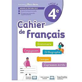 Cahier de français 4e, cycle 4 cahier d'activités Ed. 2022 (Broché)