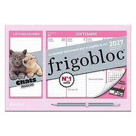 Mini Frigobloc Hebdomadaire Chats Rigolos 2027 sem (de sept. 2026 à déc. 2027) (Broché)