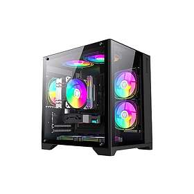 GameMax INFINITY MINI BK (Black/Transparent)