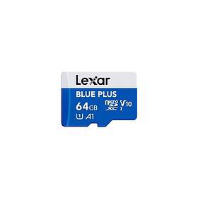 Lexar Blue Plus microSDXC Class 1 U1 V10 A1 100MB/s 64GB