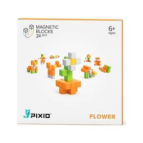 Pixio Magneettiset Rakennuspalikat 24 kpl Kukka Rakennussarja 611122