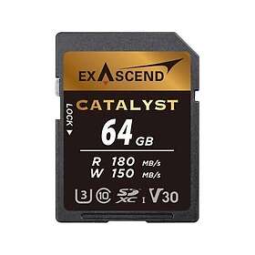 Exascend Catalyst Secure Digital 64Go Class 10 UHS-I U3 V30 EX64GSDU1