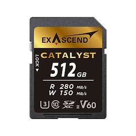 Exascend Catalyst SDXC UHS-II U3 V60 EX512GSDV60 512Go