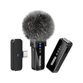 Mozos MX2-Dual Trådlös Mikrofon 2.4 GHz För Telefon