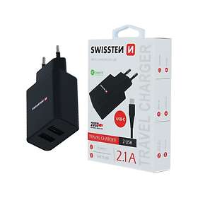 Swissten 22054000 Dual USB-A Wall Charger 10W