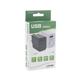 InLine 31507B AC Enkelt USB-A Vægoplader 5W