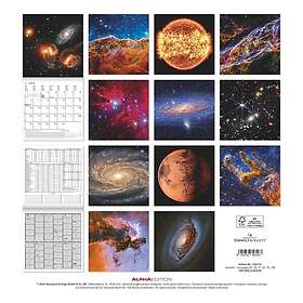 Alpha Space Veggkalender 2025 30x30cm