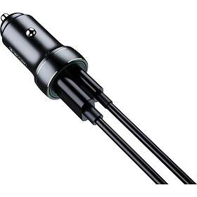 Jellico F4 Billaddare med 1xUSB-C, 1xUSB QC3.0 och USB-C-kabel 20W