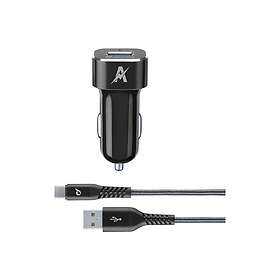 Cellularline TETRCBRSMKIT15WTYC Chargeur de Voiture avec Câble 1m 15W