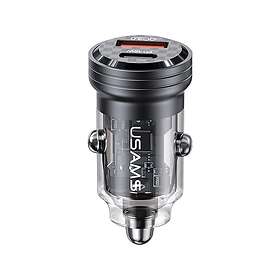Usams C35 CC175CC01 Autolaturi USB-A + USB-C PD 45W