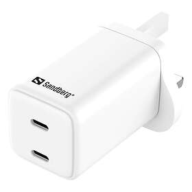 Sandberg AC CHARGER DUAL USB-C PD65W UK 65W