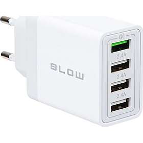 Blow Seinälaturi 3 USB-portilla ja QC USB:llä 30W