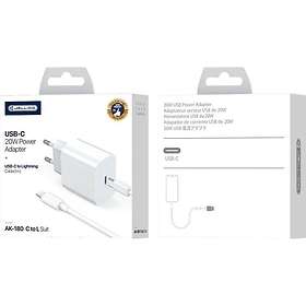 Jellico AK-180 PD Seinälaturi USB-C-USB-C-kaapelilla 20W