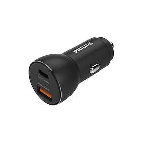 Philips DLP2521/00 1Xusb 1Xusb-C PDQC Chargeur de voiture