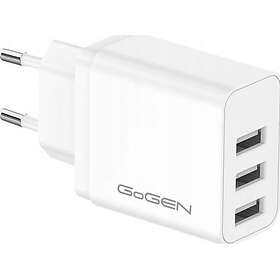 GoGEN ACH301W Veggoplader med 3 USB-porter 15.5W
